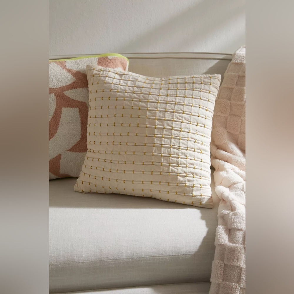 Urban Outfitters Stitchwork Throw Pillow NWT